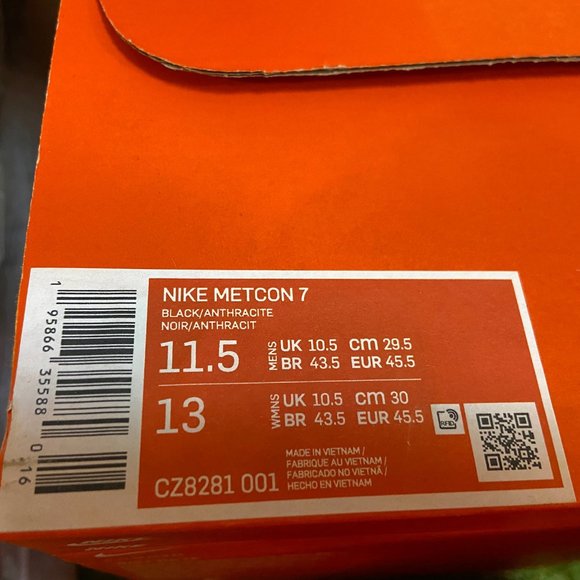 Nike Metcon 7 Running Training Gym Shoes Men\'s Size Black CZ8281-001 NEW main image 4